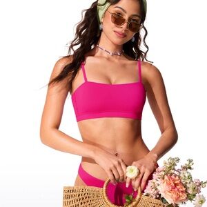Vibrant Pink Swim Top